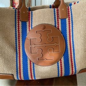 Tory Burch Ella Stripe Tote